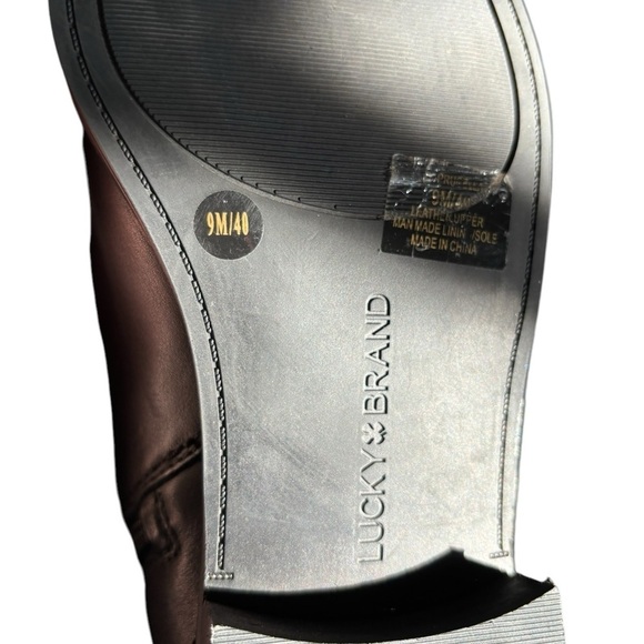 Lucky Brand Womens Prucella Ankle Boot Sz 9 Black Leather - Picture 6 of 7